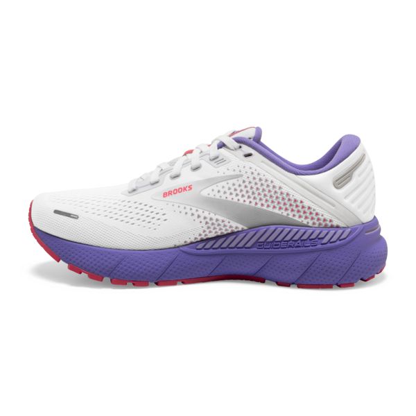 Brooks Adrenaline GTS 22 Women's Road Running Shoes White / Coral / Purple | NZ-310854