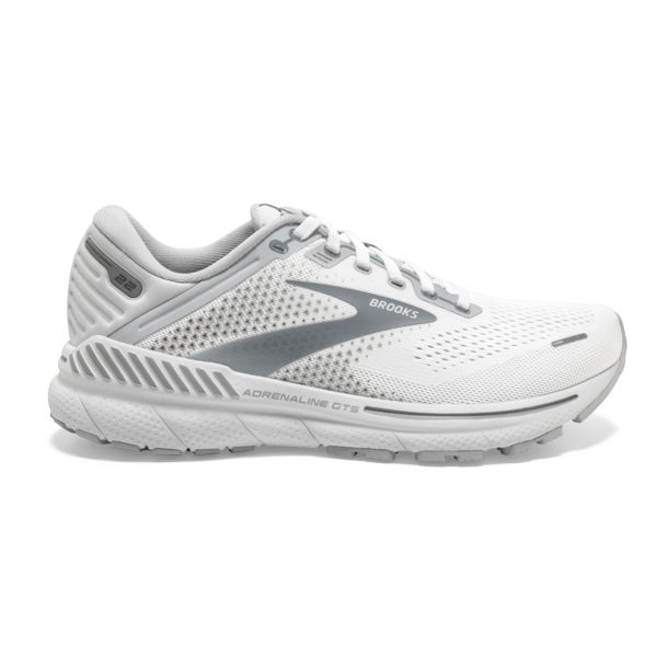 Brooks Adrenaline GTS 22 Women\'s Road Running Shoes White / Grey | NZ-492637