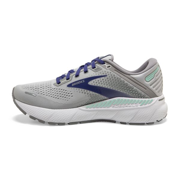 Brooks Adrenaline GTS 22 Women's Road Running Shoes Grey / Blue / Green | NZ-617405