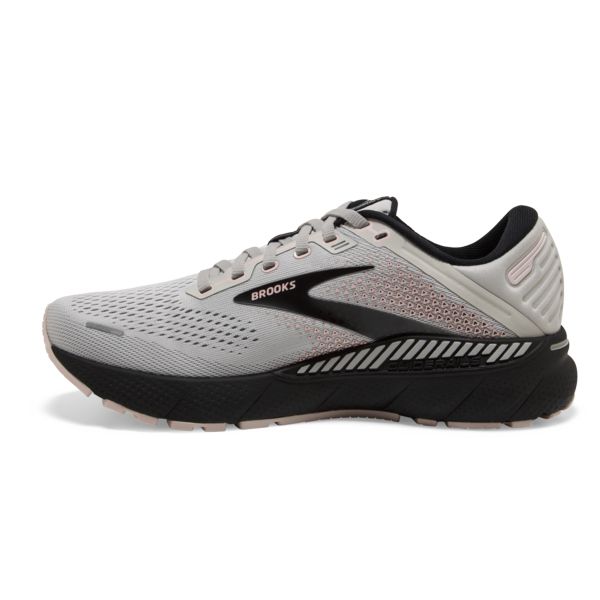 Brooks Adrenaline GTS 22 Women's Road Running Shoes Grey / Rose / Black | NZ-645089