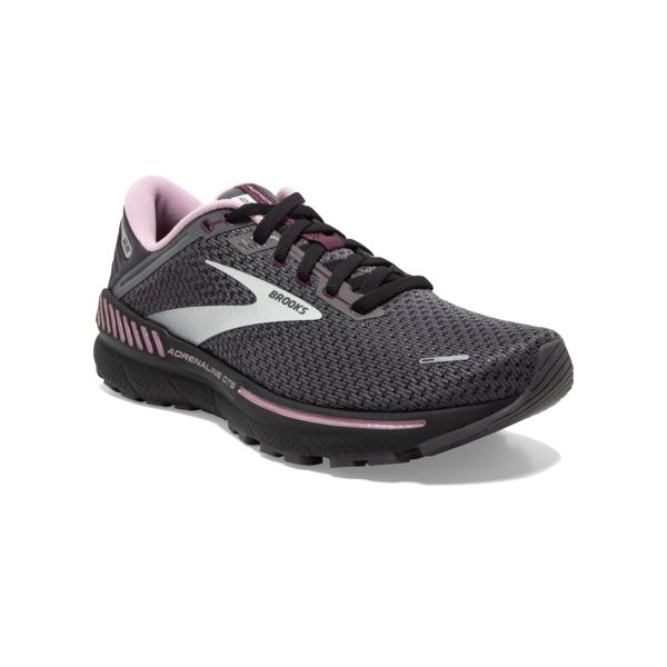 Brooks Adrenaline GTS 22 Women's Road Running Shoes Grey / Pink / White | NZ-814203