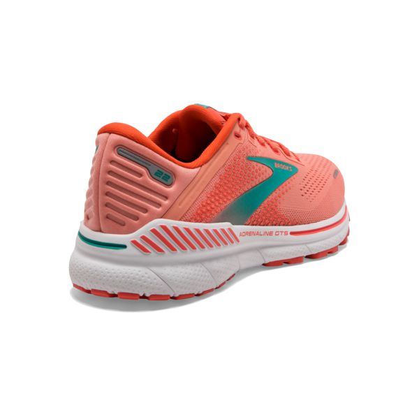 Brooks Adrenaline GTS 22 Women's Road Running Shoes Orange / Green / White | NZ-852176