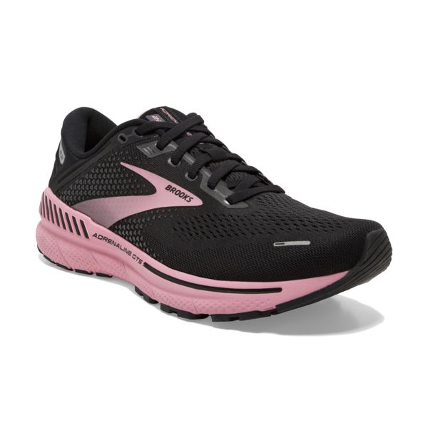 Brooks Adrenaline GTS 22 Women's Road Running Shoes Black / Coral | NZ-920638