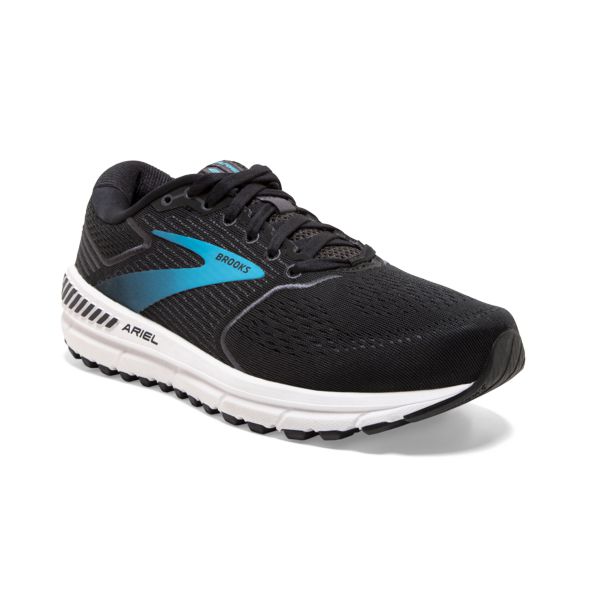 Brooks Ariel 20 Women's Road Running Shoes Black / Blue / White | NZ-376452