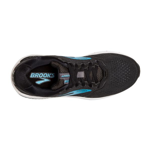 Brooks Ariel 20 Women's Road Running Shoes Black / Blue / White | NZ-376452