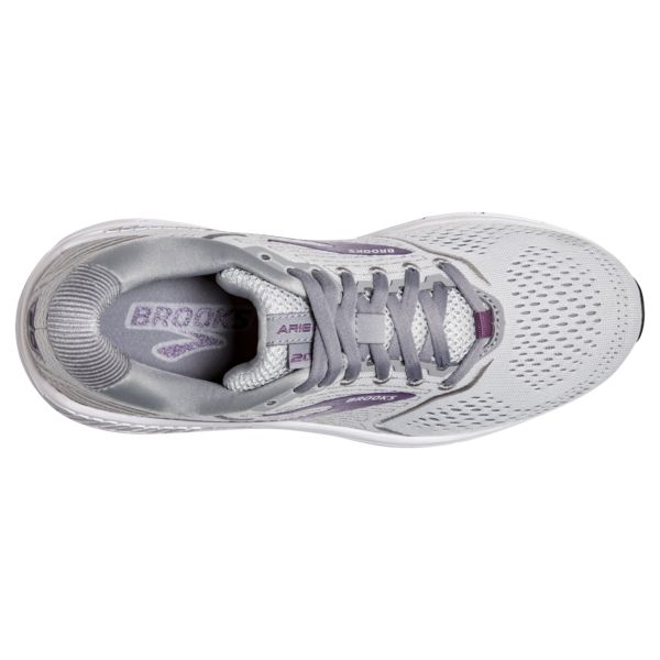 Brooks Ariel 20 Women's Road Running Shoes Grey / Purple / White | NZ-942581