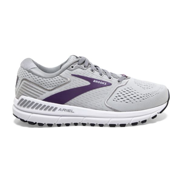 Brooks Ariel 20 Women\'s Road Running Shoes Grey / Purple / White | NZ-942581