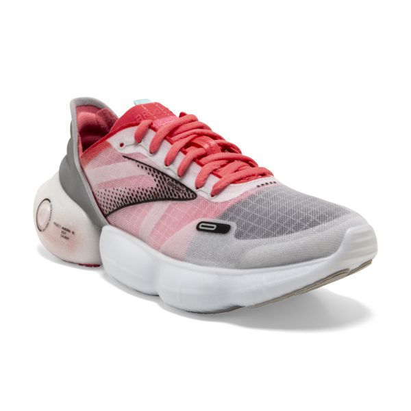 Brooks Aurora-BL Women's Road Running Shoes Grey / Coral / Black | NZ-29384