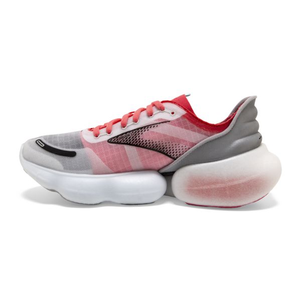 Brooks Aurora-BL Women's Road Running Shoes Grey / Coral / Black | NZ-29384