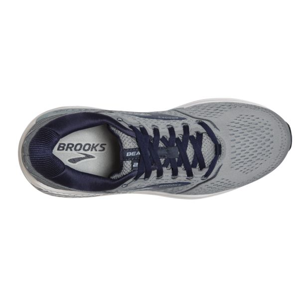 Brooks Beast 20 Men's Road Running Shoes Grey / Blue / White | NZ-125069