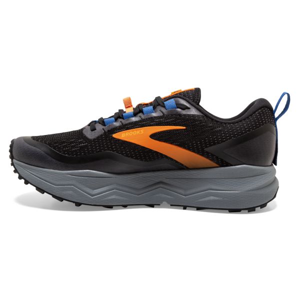 Brooks Caldera 5 Men's Trail Running Shoes Black / Yellow / Blue | NZ-257183