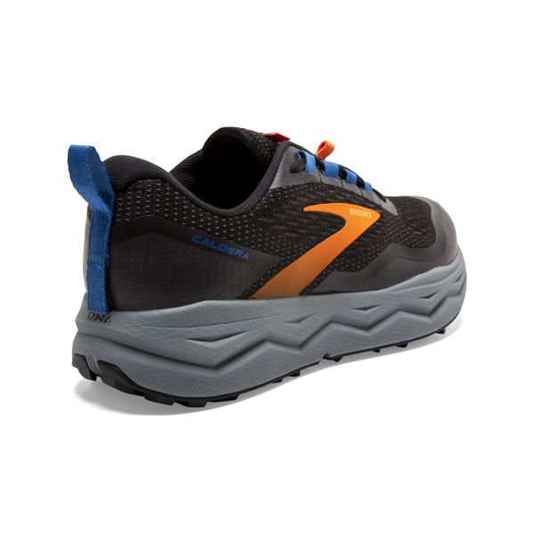 Brooks Caldera 5 Men's Trail Running Shoes Black / Yellow / Blue | NZ-257183