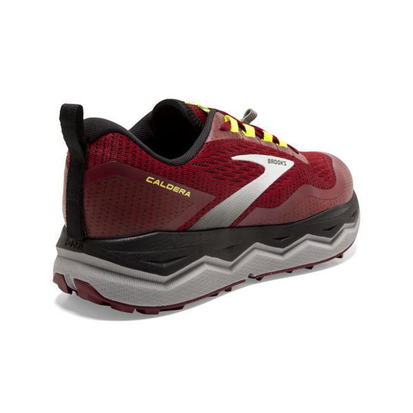 Brooks Caldera 5 Men's Trail Running Shoes Red / Black / Yellow | NZ-943027