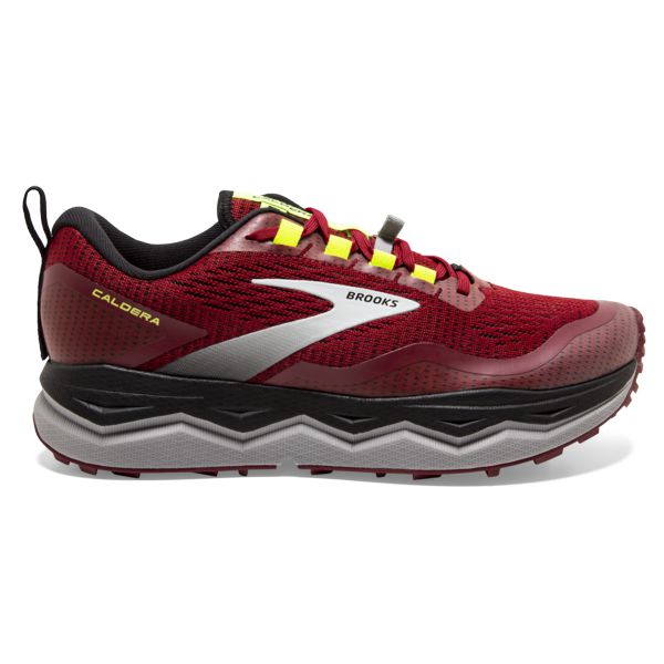 Brooks Caldera 5 Men\'s Trail Running Shoes Red / Black / Yellow | NZ-943027