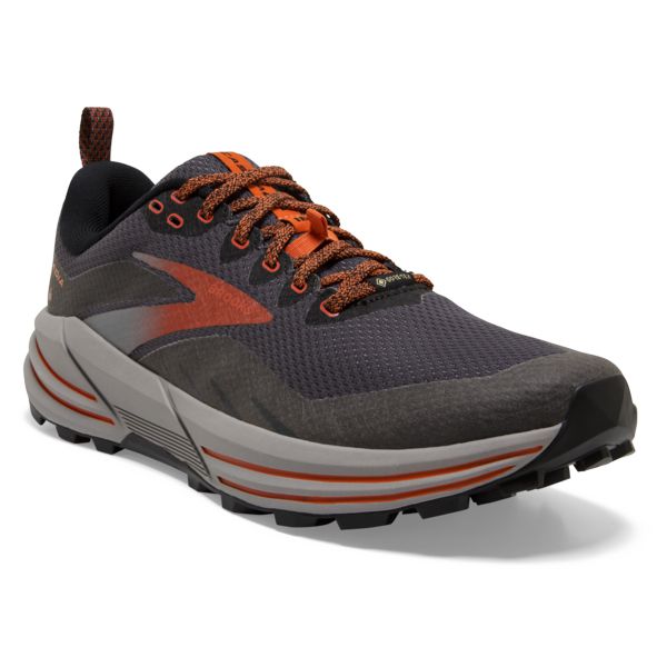 Brooks Cascadia 16 GTX Men's Trail Running Shoes Brown / Orange | NZ-791635