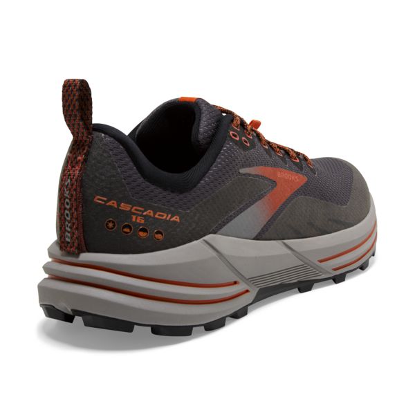 Brooks Cascadia 16 GTX Men's Trail Running Shoes Brown / Orange | NZ-791635