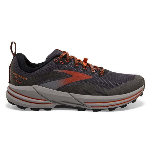 Brooks Cascadia 16 GTX Men\'s Trail Running Shoes Brown / Orange | NZ-791635