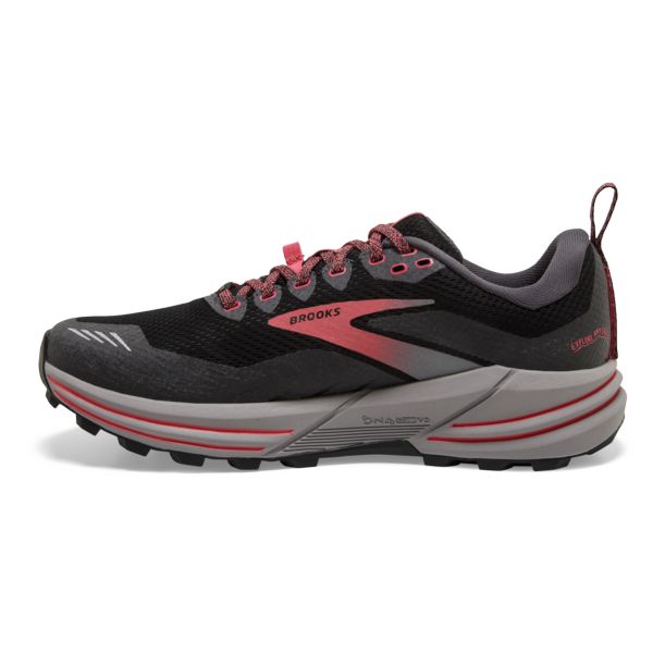 Brooks Cascadia 16 GTX Women's Trail Running Shoes Black / Coral | NZ-76351