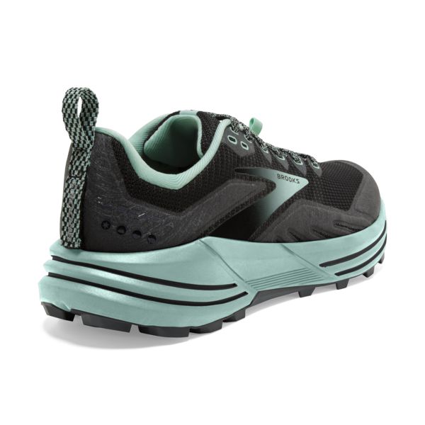 Brooks Cascadia 16 Women's Trail Running Shoes Black / Green | NZ-427109