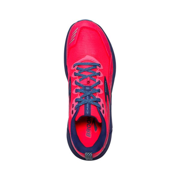 Brooks Cascadia 16 Women's Trail Running Shoes Red / Pink / Blue | NZ-53627