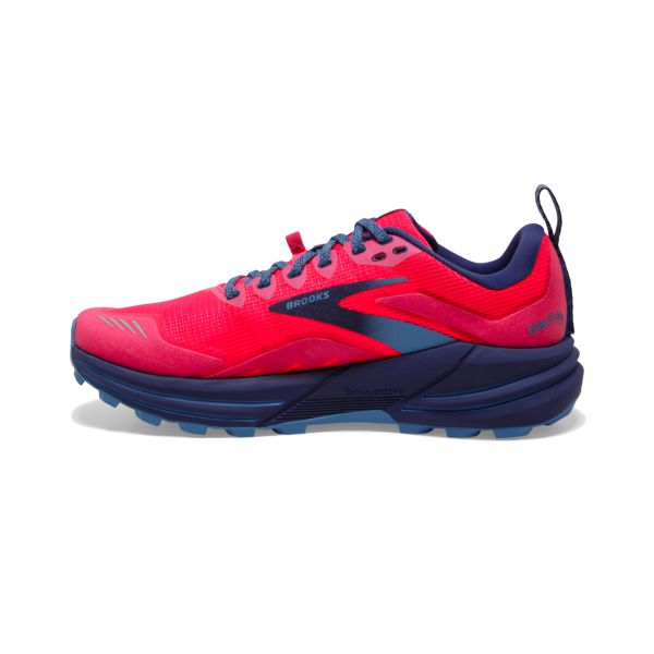 Brooks Cascadia 16 Women's Trail Running Shoes Red / Pink / Blue | NZ-53627