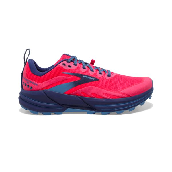 Brooks Cascadia 16 Women\'s Trail Running Shoes Red / Pink / Blue | NZ-53627