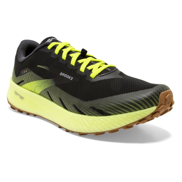 Brooks Catamount Men's Trail Running Shoes Black / Yellow / Brown | NZ-876913