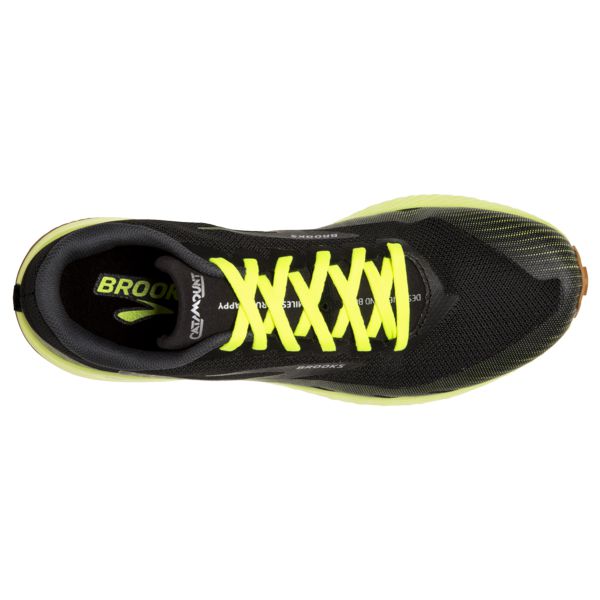 Brooks Catamount Men's Trail Running Shoes Black / Yellow / Brown | NZ-876913