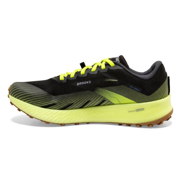 Brooks Catamount Men's Trail Running Shoes Black / Yellow / Brown | NZ-876913