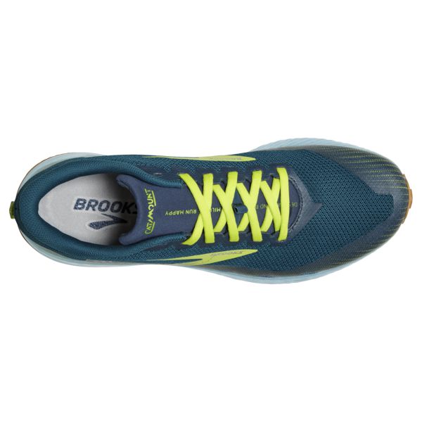 Brooks Catamount Men's Trail Running Shoes Blue / Green / Yellow | NZ-894260