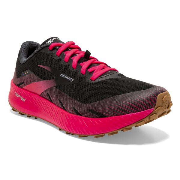 Brooks Catamount Women's Trail Running Shoes Black / Pink | NZ-270385