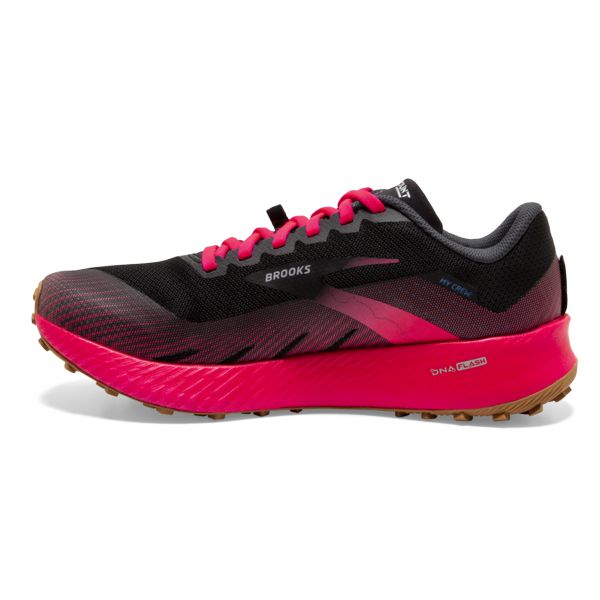 Brooks Catamount Women's Trail Running Shoes Black / Pink | NZ-270385