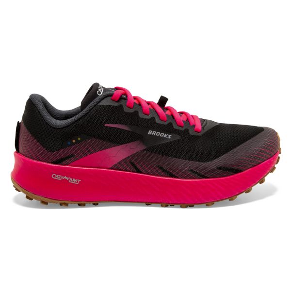 Brooks Catamount Women\'s Trail Running Shoes Black / Pink | NZ-270385