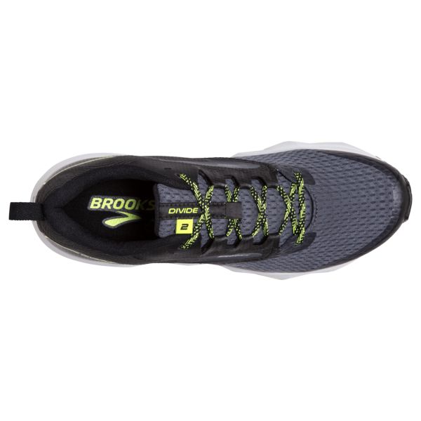 Brooks Divide 2 Men's Trail Running Shoes Black / Grey / Yellow | NZ-320146