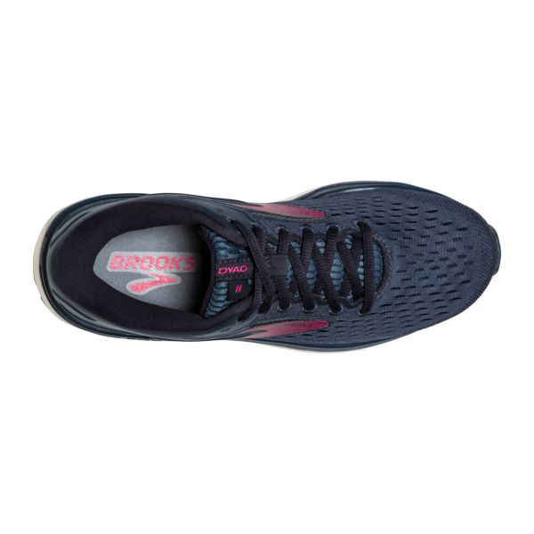 Brooks Dyad 11 Women's Road Running Shoes Blue / Navy / Pink | NZ-109524