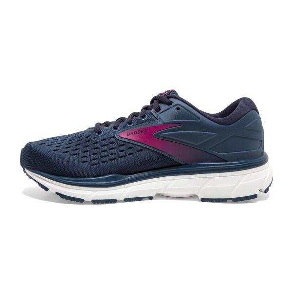 Brooks Dyad 11 Women's Road Running Shoes Blue / Navy / Pink | NZ-109524