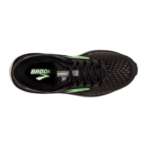 Brooks Dyad 11 Women's Road Running Shoes Black / Green / White | NZ-48951