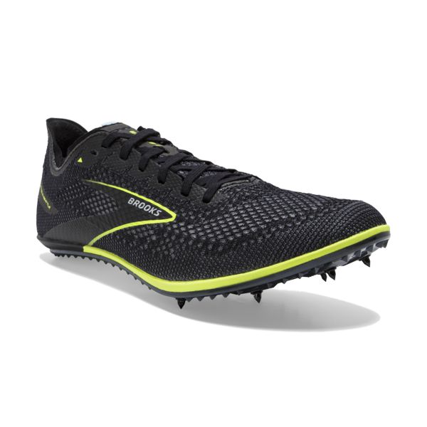 Brooks ELMN8 6 Men's Racing Shoes Black / Yellow | NZ-56198