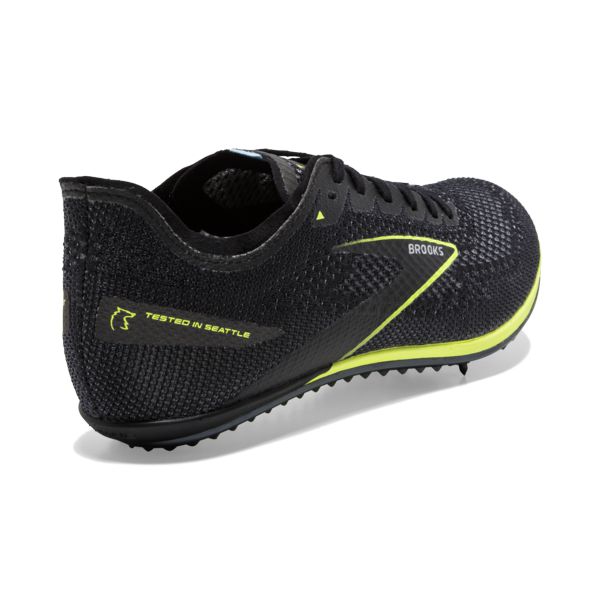 Brooks ELMN8 6 Women's Racing Shoes Black / Yellow | NZ-436572