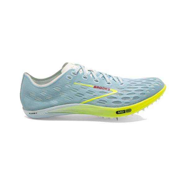 Brooks ELMN8 7 Men\'s Racing Shoes Blue / Yellow / Red | NZ-275614