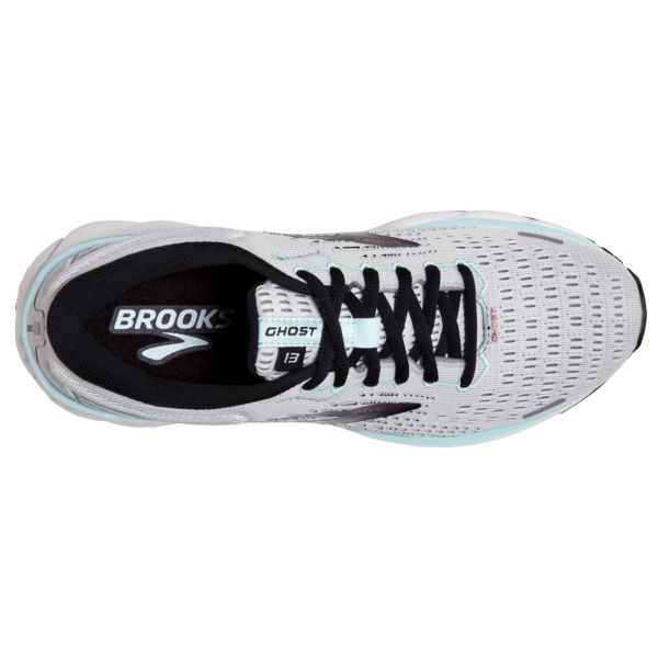 Brooks Ghost 13 Women's Road Running Shoes Grey / Black / Blue | NZ-893576