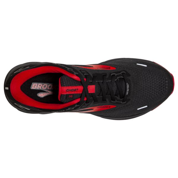 Brooks Ghost 14 GTX Men's Road Running Shoes Black / Red | NZ-624589