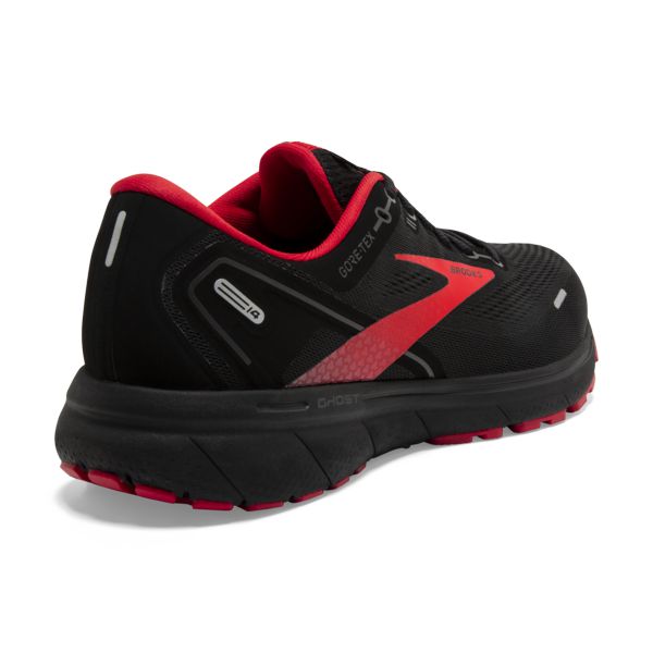 Brooks Ghost 14 GTX Men's Road Running Shoes Black / Red | NZ-624589