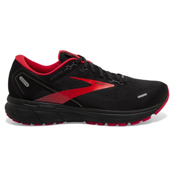 Brooks Ghost 14 GTX Men\'s Road Running Shoes Black / Red | NZ-624589