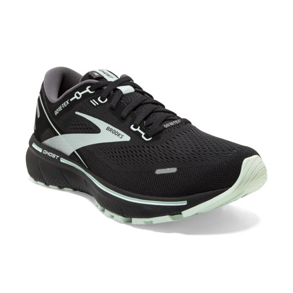 Brooks Ghost 14 GTX Women's Road Running Shoes Black / White | NZ-258143