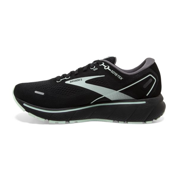 Brooks Ghost 14 GTX Women's Road Running Shoes Black / White | NZ-258143