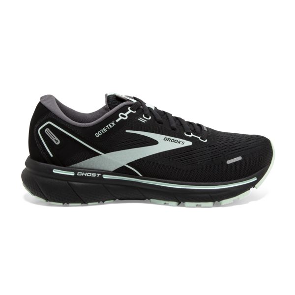 Brooks Ghost 14 GTX Women\'s Road Running Shoes Black / White | NZ-258143