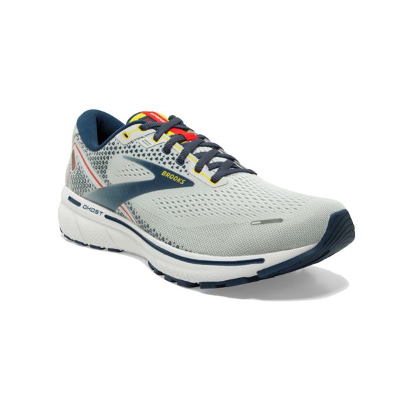 Brooks Ghost 14 Men's Road Running Shoes Grey / Navy / White | NZ-146509