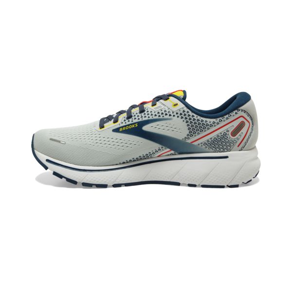 Brooks Ghost 14 Men's Road Running Shoes Grey / Navy / White | NZ-146509