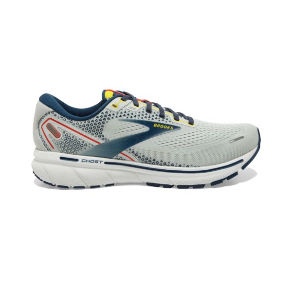 Brooks Ghost 14 Men\'s Road Running Shoes Grey / Navy / White | NZ-146509